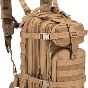 Small Military Tactical Backpack 30L Assault Backpack Tactical Bag for Outdoor,Hiking, Camping Travel (Coyote)
