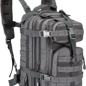 Small Military Tactical Backpack 30L Assault Backpack Tactical Bag for Outdoor,Hiking, Camping Travel (Grey)
