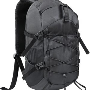 35L Hiking Backpack Men Small Camping Backpack for Women Waterproof Hiking Daypacks Lightweight Travel Backpack Carry On Black